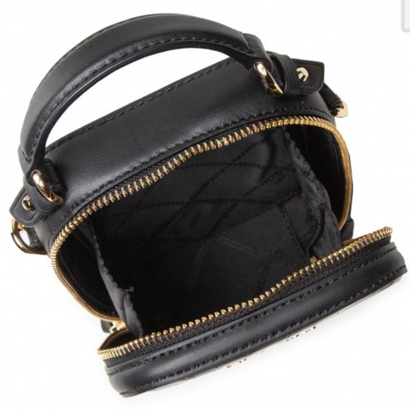 MICHAEL MICHAEL KORS Crossbody Small Handbag Black Genuine Leather AUTHENTIC New - Picture 5 of 10